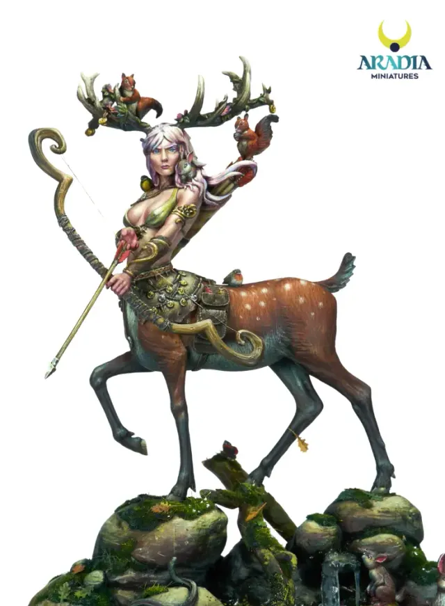 Aradia Classic Fantasy Diana Figurine résine chasseresse 75 mm